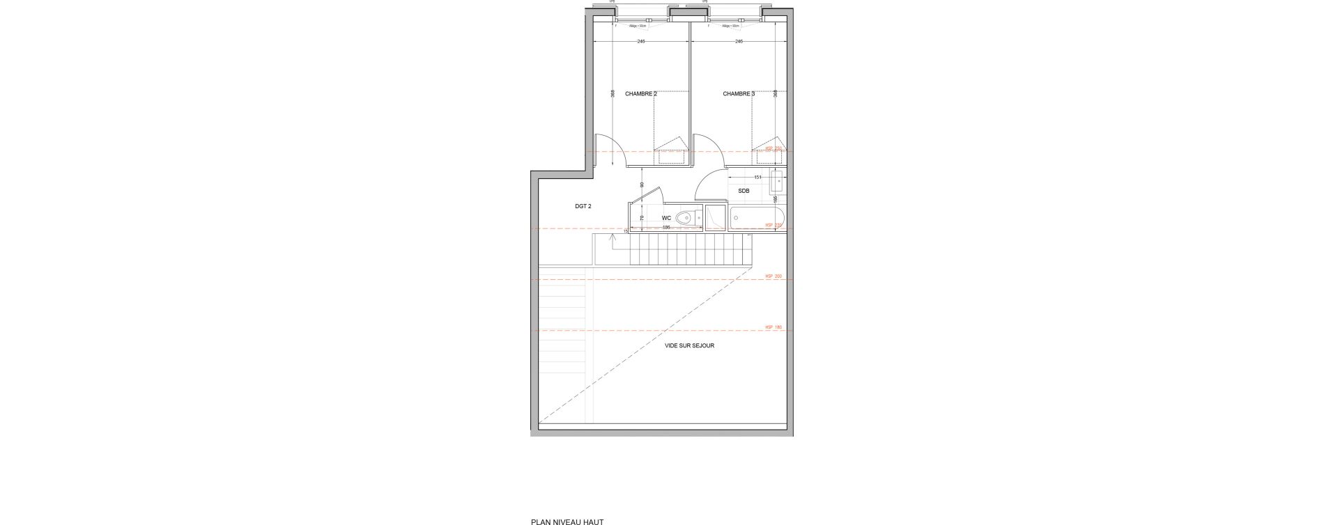 Duplex T4 de 78,70 m2 &agrave; Br&eacute;tigny-Sur-Orge Carouge joncs marins