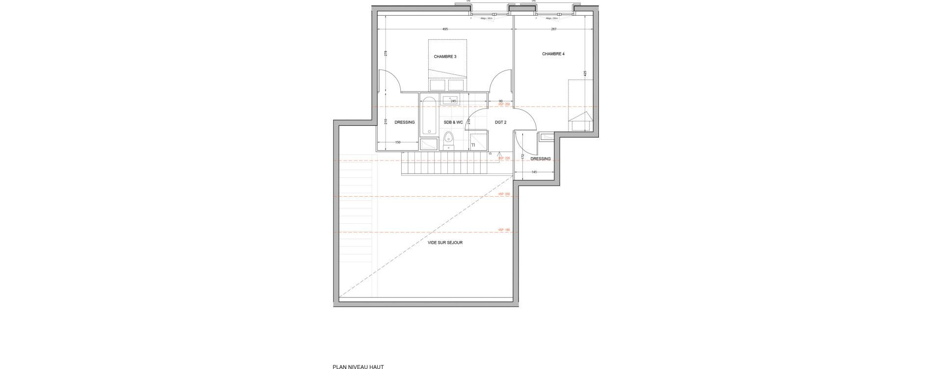 Duplex T5 de 102,32 m2 &agrave; Br&eacute;tigny-Sur-Orge Carouge joncs marins