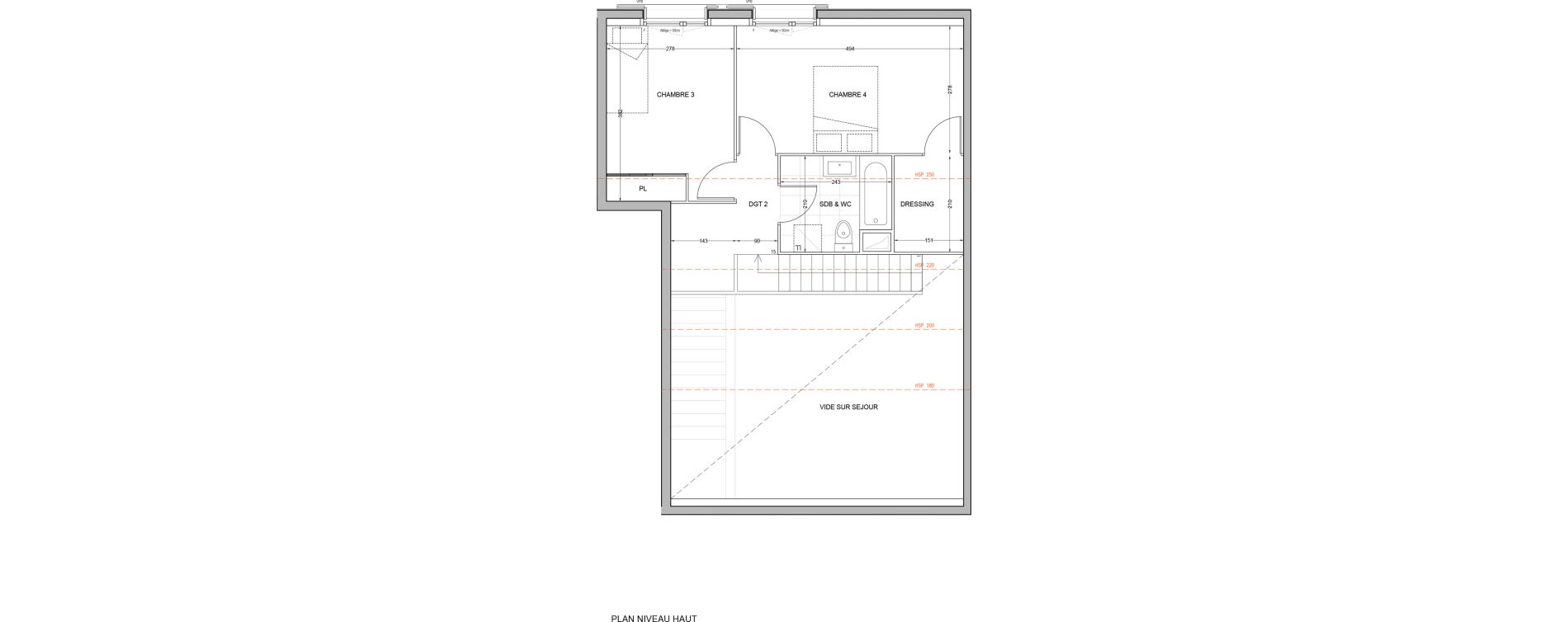 Duplex T5 de 97,50 m2 &agrave; Br&eacute;tigny-Sur-Orge Carouge joncs marins