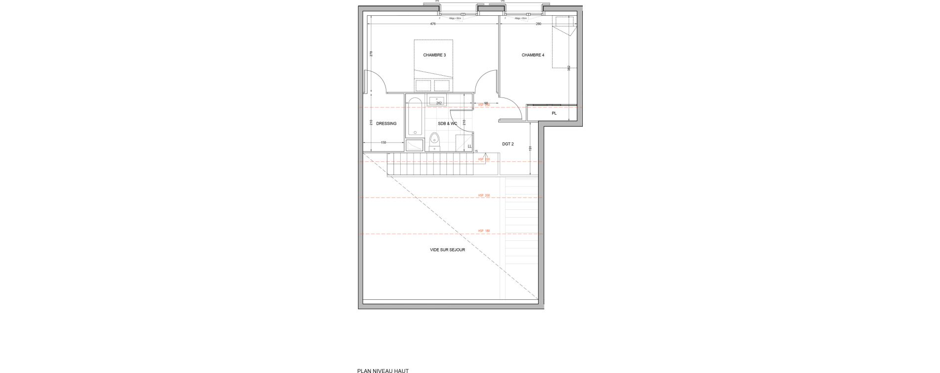 Duplex T5 de 96,62 m2 &agrave; Br&eacute;tigny-Sur-Orge Carouge joncs marins