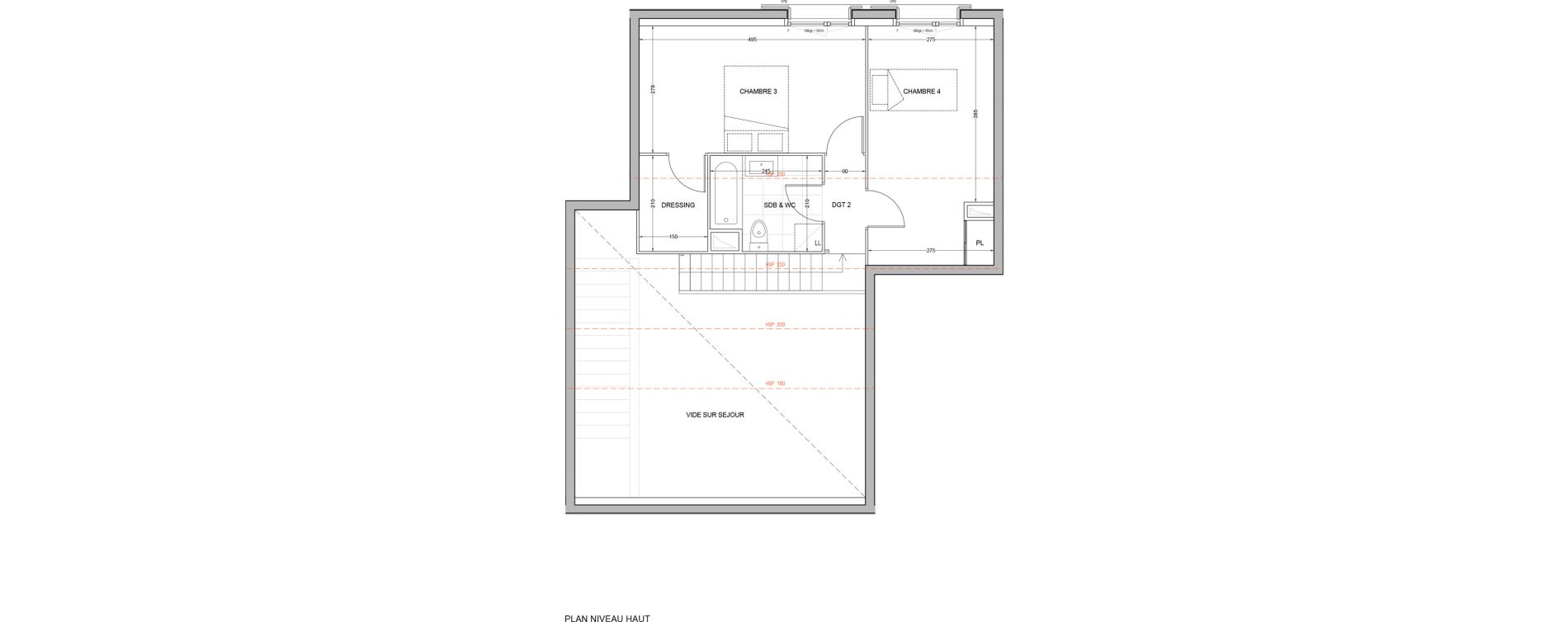 Duplex T5 de 101,18 m2 &agrave; Br&eacute;tigny-Sur-Orge Carouge joncs marins