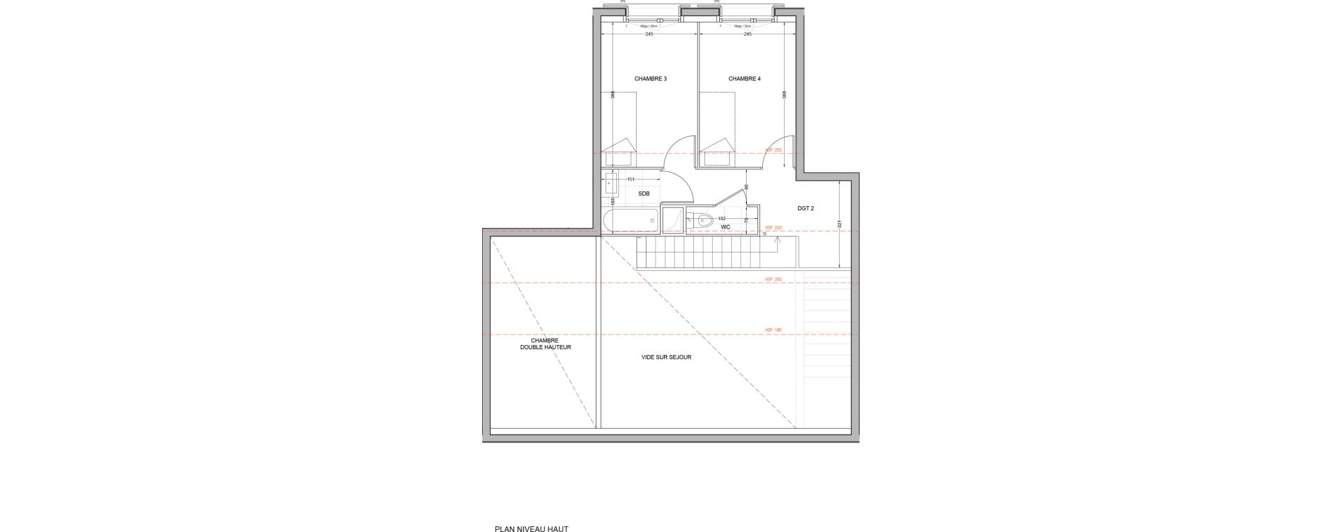 Duplex T5 de 91,48 m2 &agrave; Br&eacute;tigny-Sur-Orge Carouge joncs marins