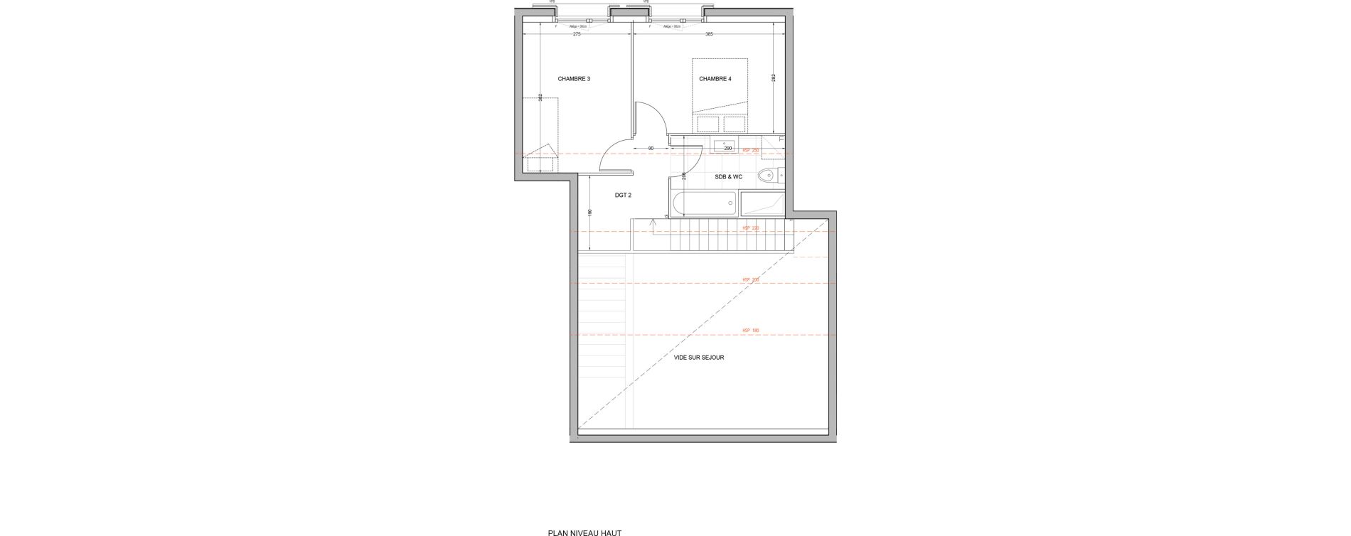 Duplex T5 de 91,25 m2 &agrave; Br&eacute;tigny-Sur-Orge Carouge joncs marins