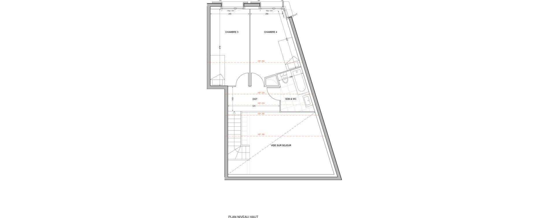 Duplex T4 de 77,54 m2 &agrave; Br&eacute;tigny-Sur-Orge Carouge joncs marins