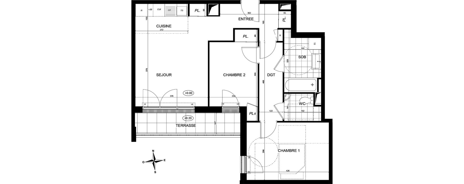 Appartement T3 de 61,10 m2 &agrave; Brunoy Les bords de l'yerres