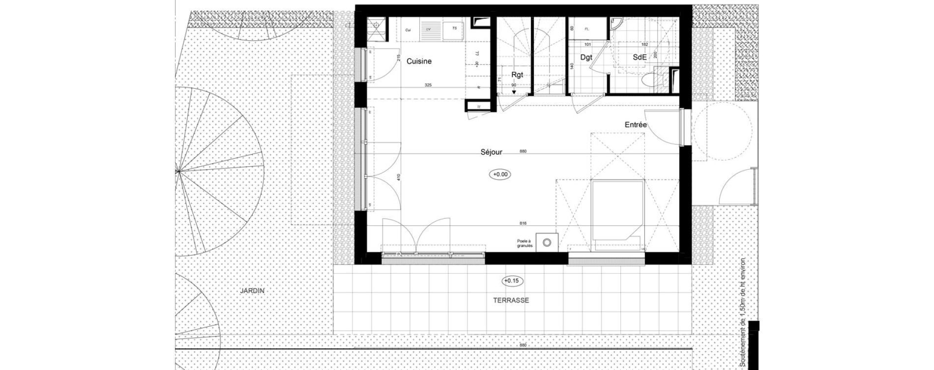Maison T4 de 89,72 m2 &agrave; Brunoy Les bords de l'yerres
