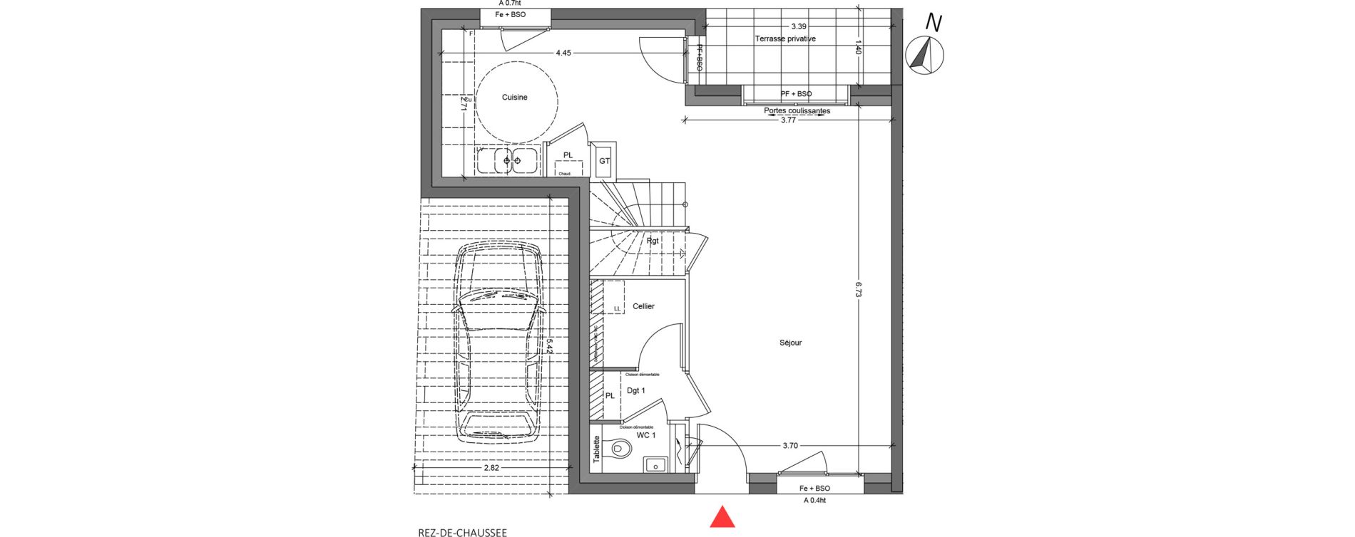 Maison T4 de 82,72 m2 &agrave; Bruy&egrave;res-Le-Ch&acirc;tel La croix de l'orme