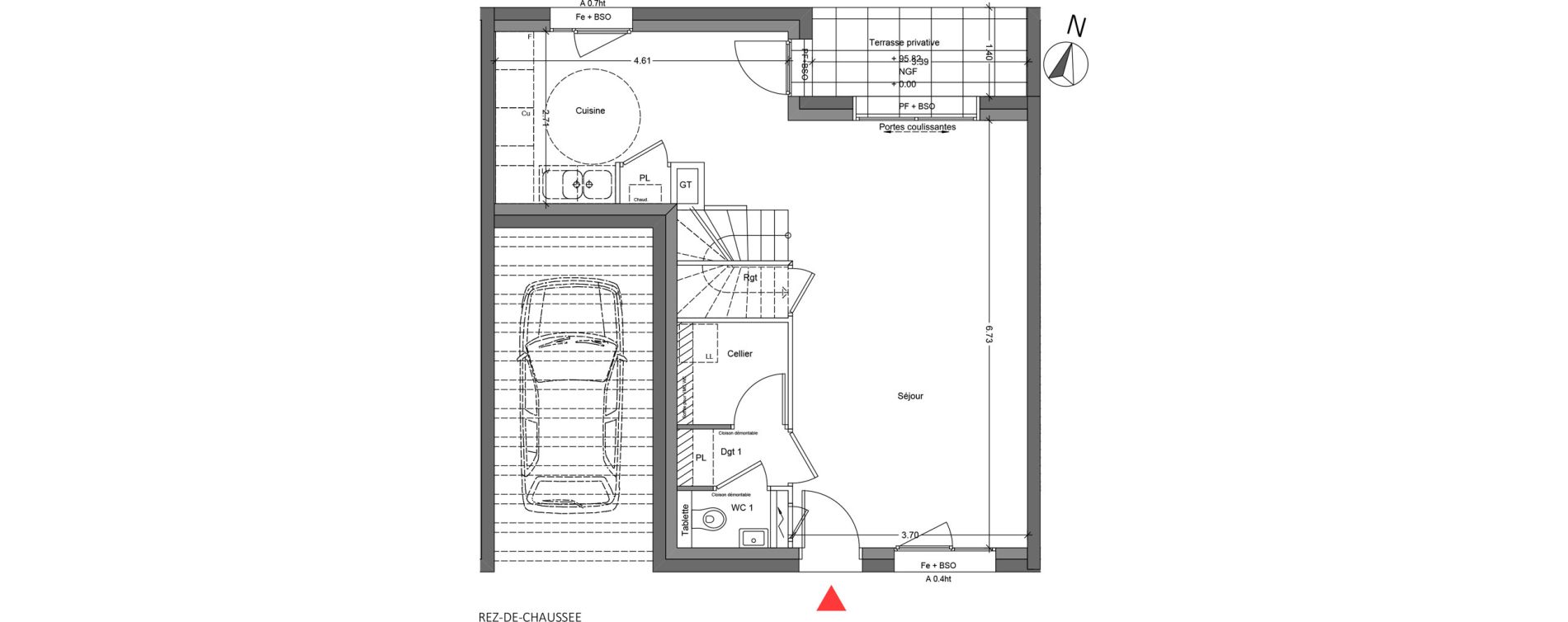 Maison T4 de 83,17 m2 &agrave; Bruy&egrave;res-Le-Ch&acirc;tel La croix de l'orme