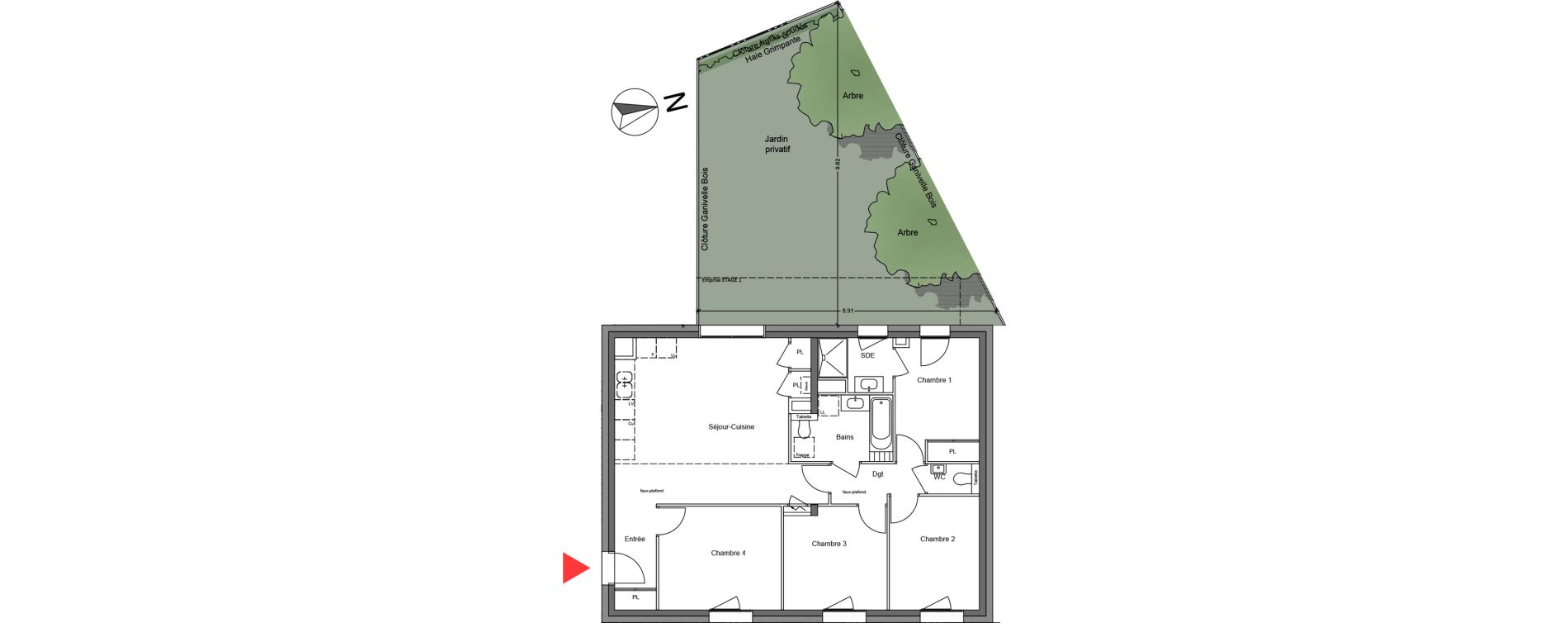 Appartement T5 de 83,73 m2 &agrave; Bruy&egrave;res-Le-Ch&acirc;tel La croix de l'orme