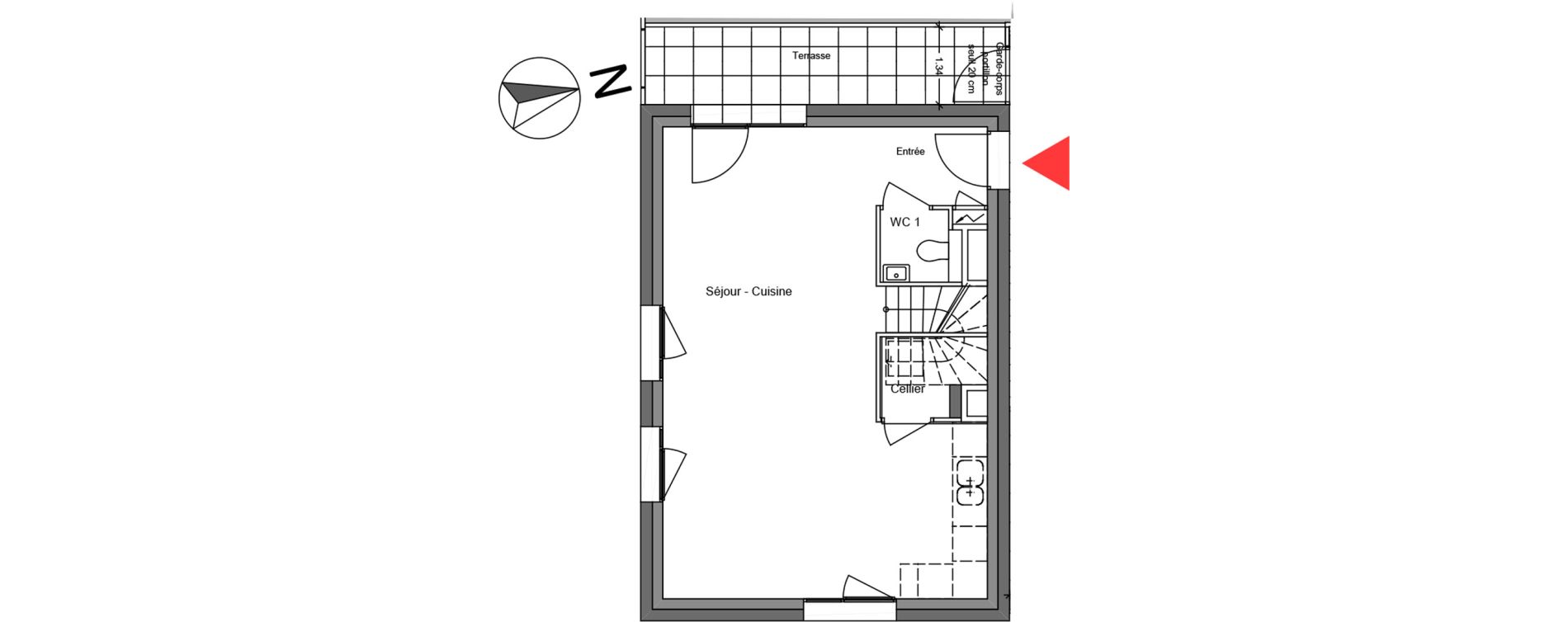 Duplex T4 de 81,93 m2 &agrave; Bruy&egrave;res-Le-Ch&acirc;tel La croix de l'orme