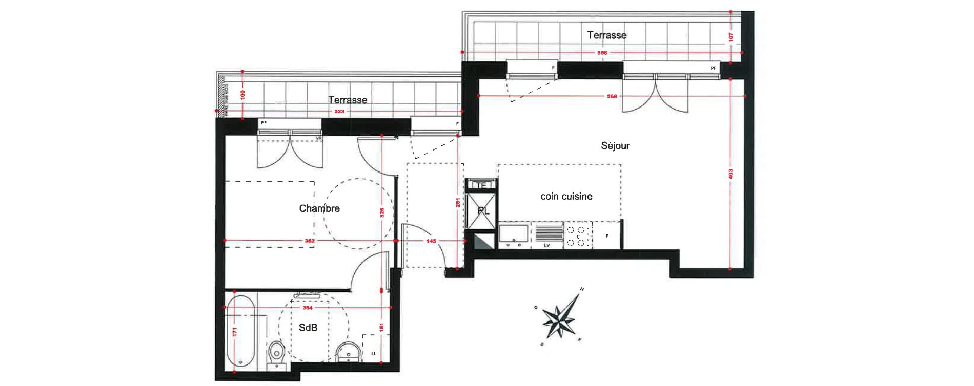 Appartement T2 de 42,15 m2 &agrave; Corbeil-Essonnes Centre