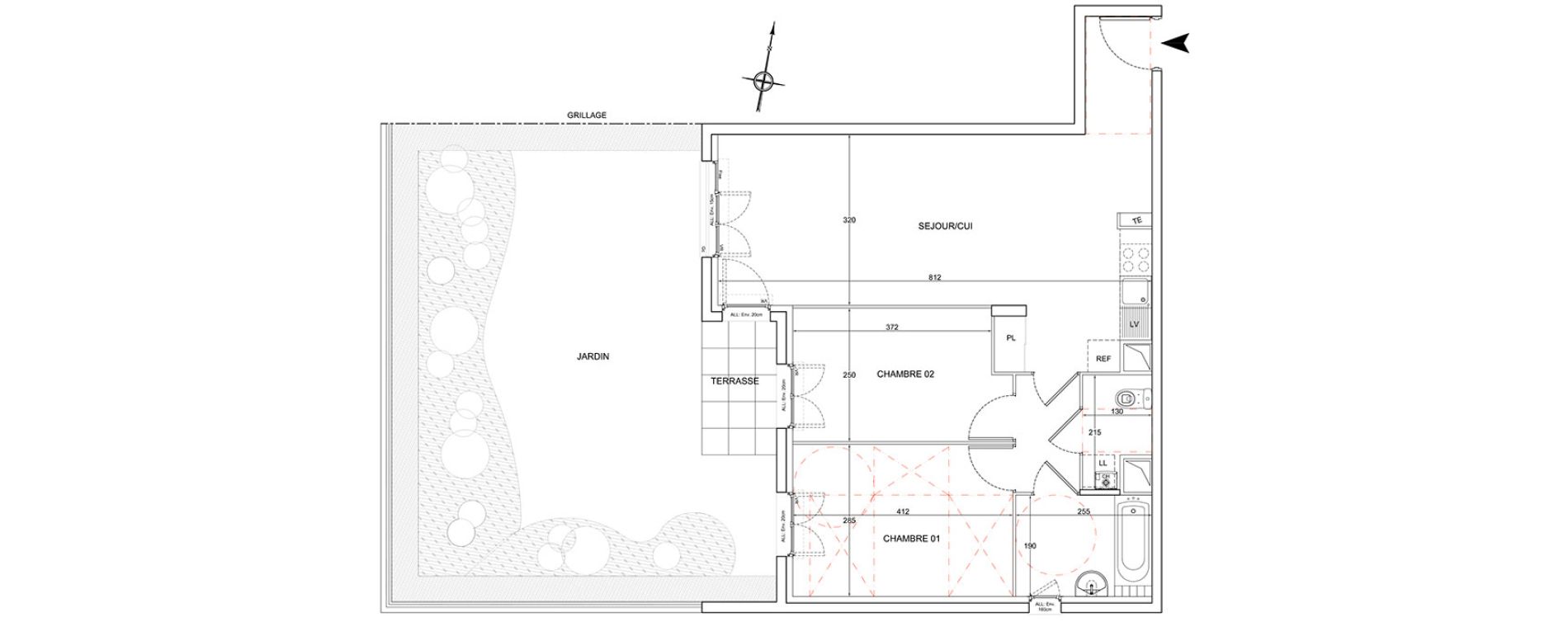 Appartement T3 de 63,14 m2 &agrave; Corbeil-Essonnes Montconseil