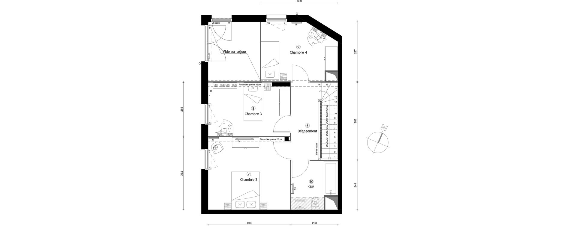 Appartement T5 de 103,70 m2 &agrave; Corbeil-Essonnes Centre