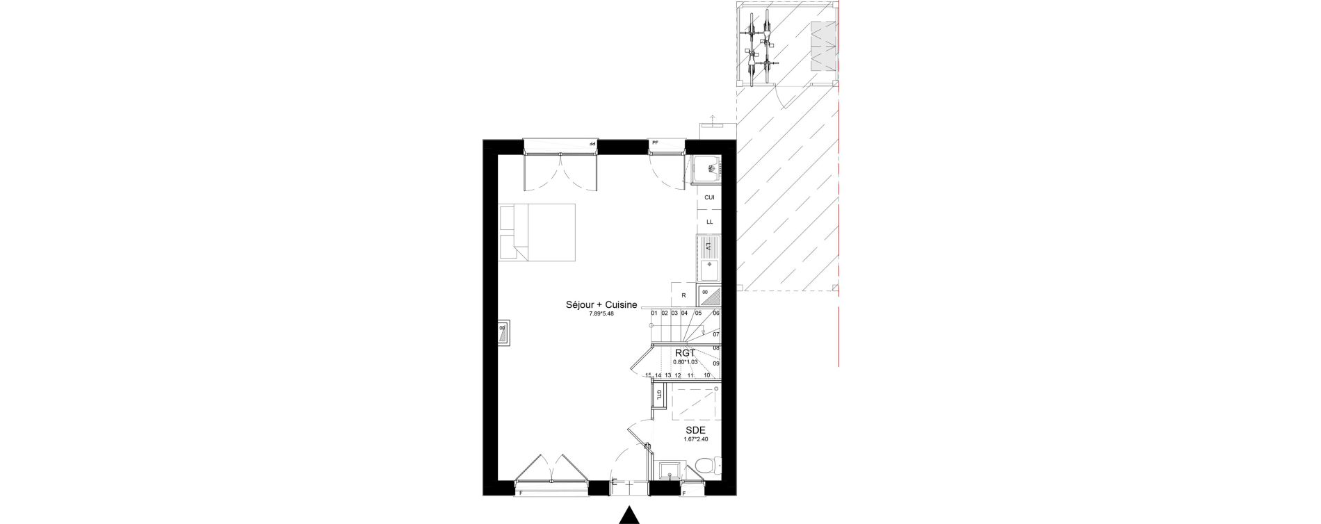 Maison T5 de 114,19 m2 &agrave; Courcouronnes Centre