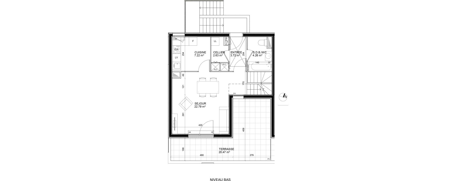 Appartement T4 de 78,84 m2 &agrave; Courcouronnes Les horizons