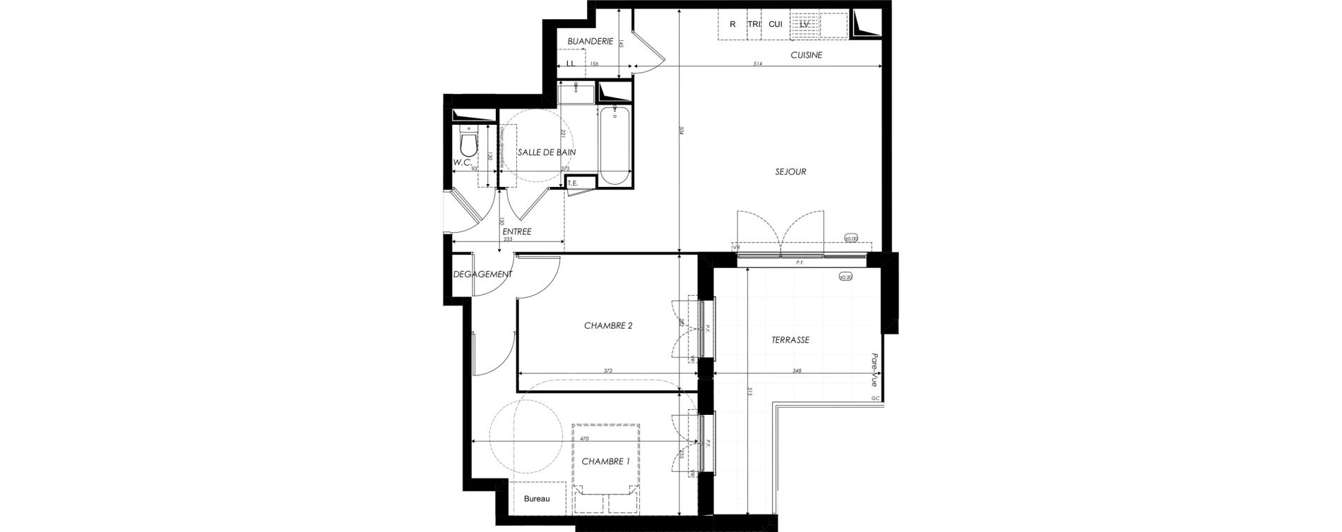 Appartement T3 de 63,41 m2 &agrave; Crosne Centre
