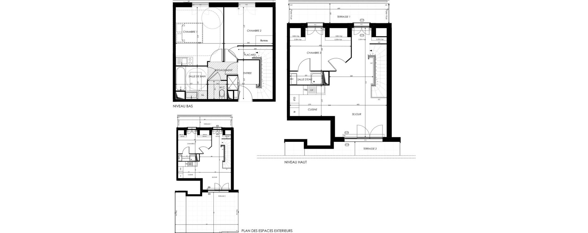 Duplex T4 de 79,88 m2 &agrave; Crosne Centre