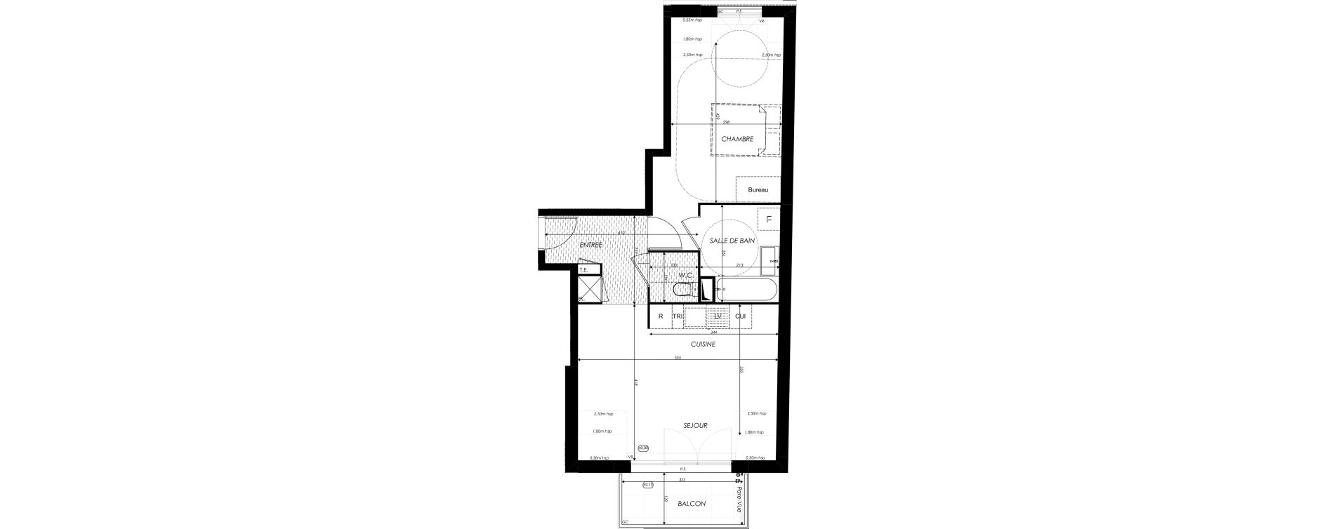 Appartement T2 de 49,01 m2 &agrave; Crosne Centre