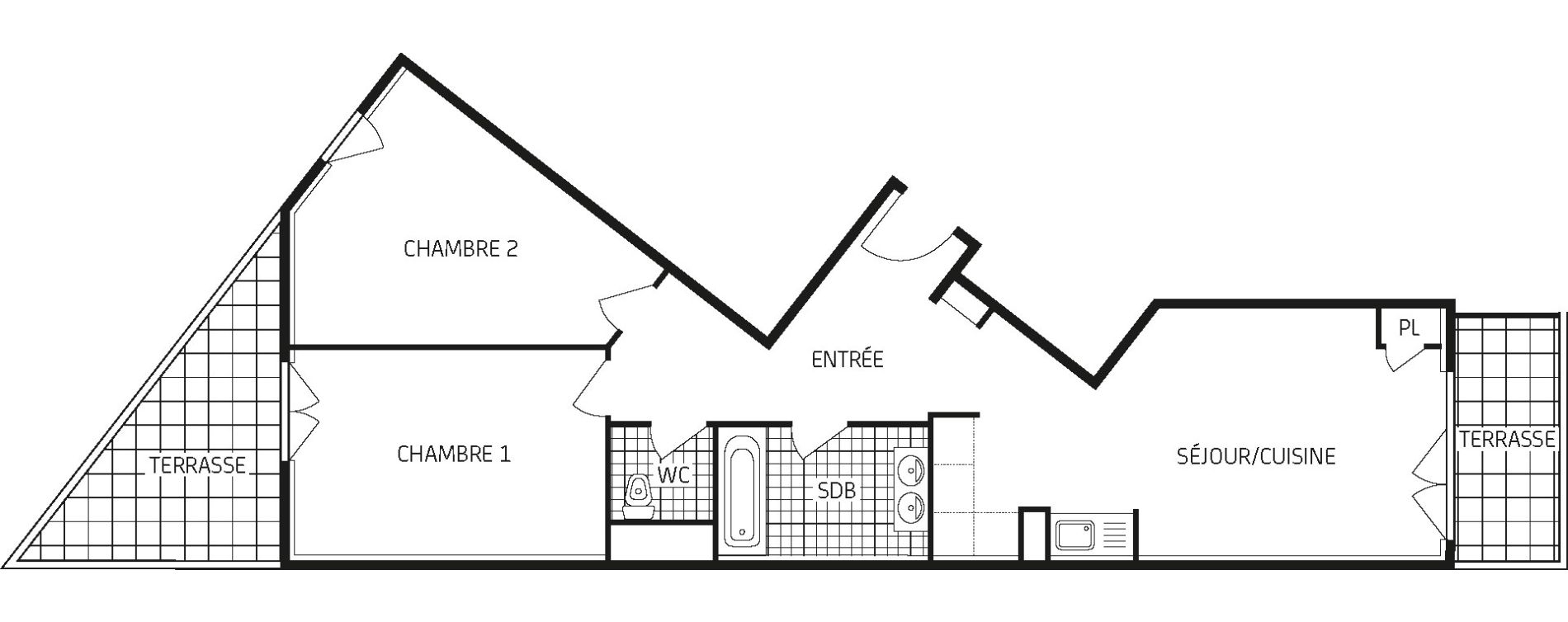 Appartement T3 de 63,19 m2 &agrave; Dourdan Centre