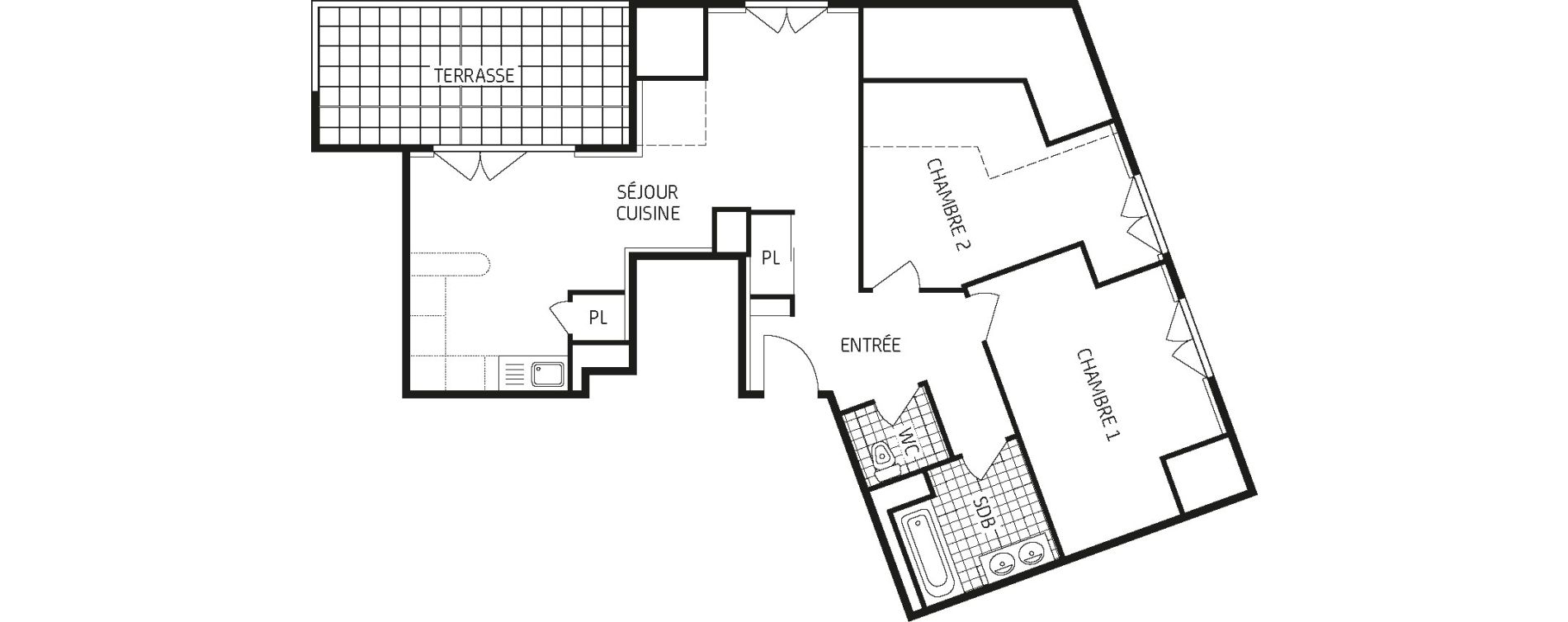 Appartement T3 de 60,10 m2 &agrave; Dourdan Centre