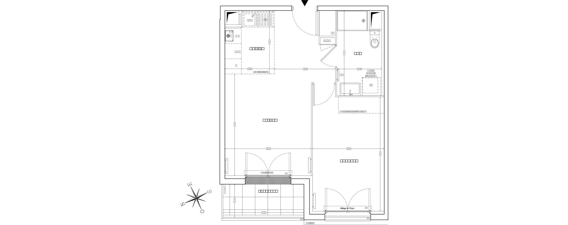 Appartement T2 de 42,83 m2 &agrave; Draveil Centre