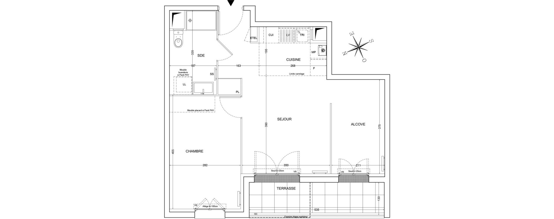 Appartement T2 de 49,23 m2 &agrave; Draveil Centre