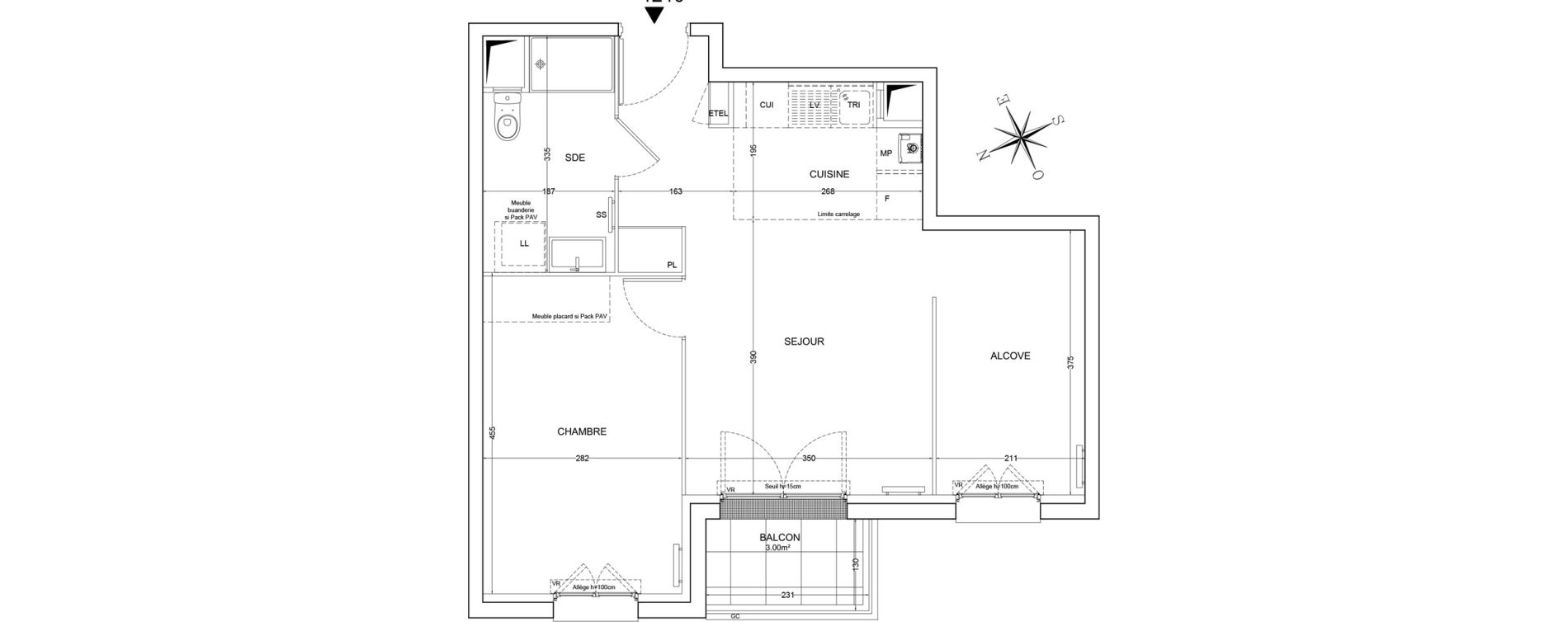 Appartement T2 de 49,23 m2 &agrave; Draveil Centre