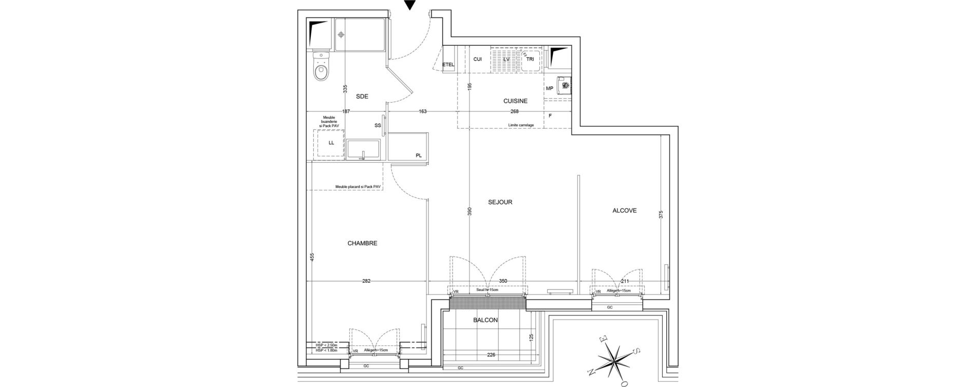 Appartement T2 de 48,98 m2 &agrave; Draveil Centre