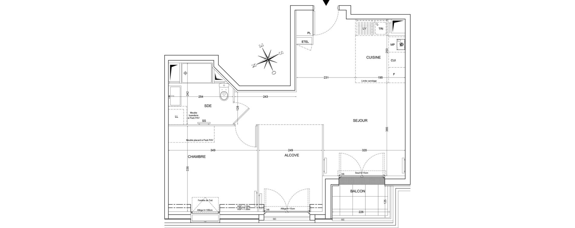 Appartement T2 de 51,90 m2 &agrave; Draveil Centre