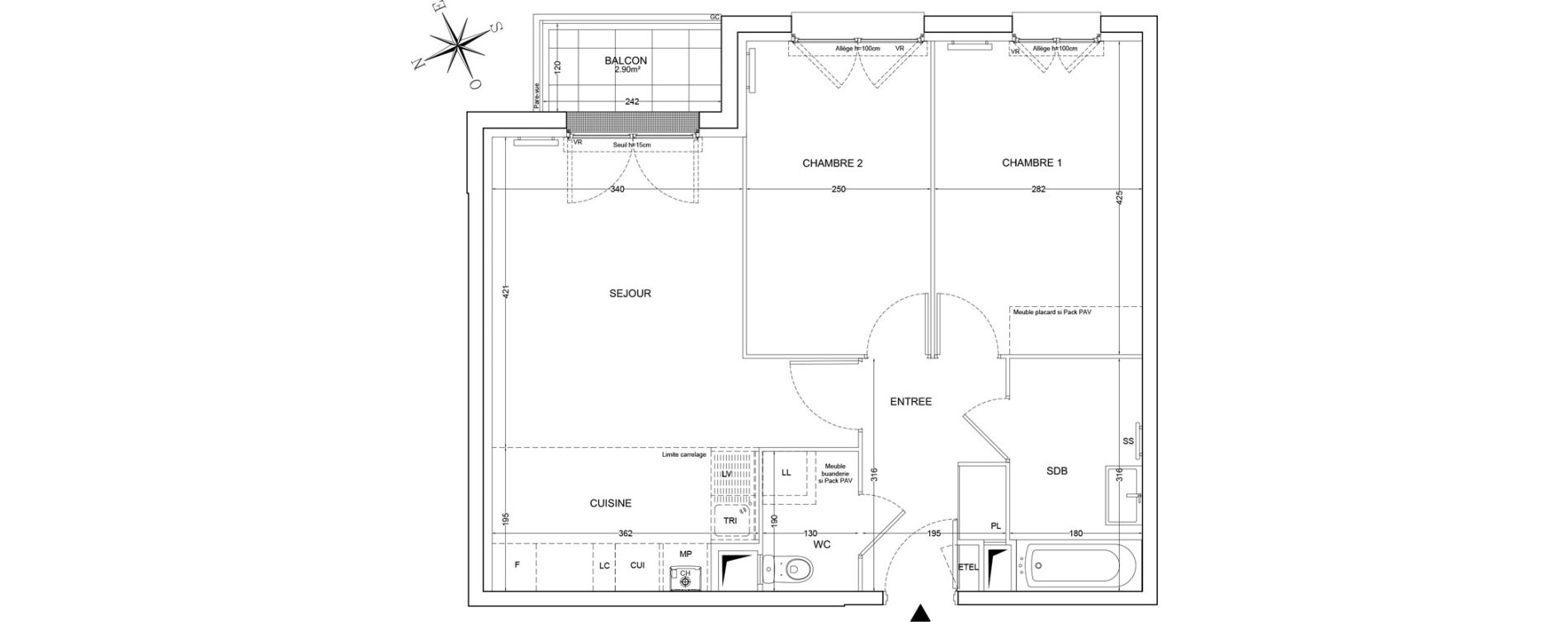 Appartement T3 de 59,20 m2 &agrave; Draveil Centre