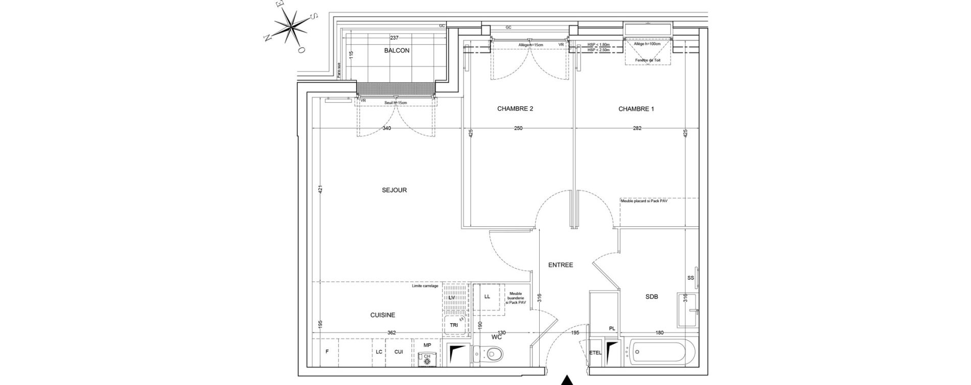Appartement T3 de 58,84 m2 &agrave; Draveil Centre