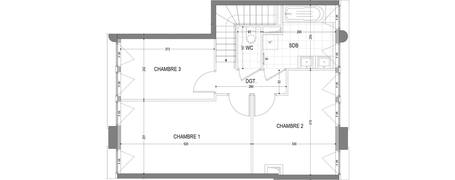 Appartement T4 de 87,93 m2 &agrave; Draveil Centre