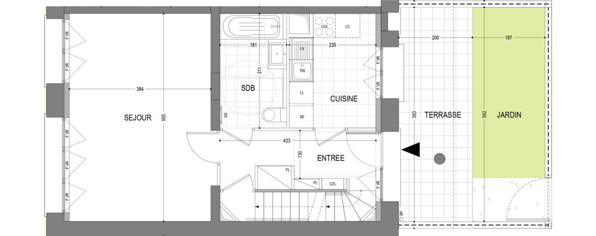 Appartement T4 de 83,53 m2 &agrave; Draveil Centre