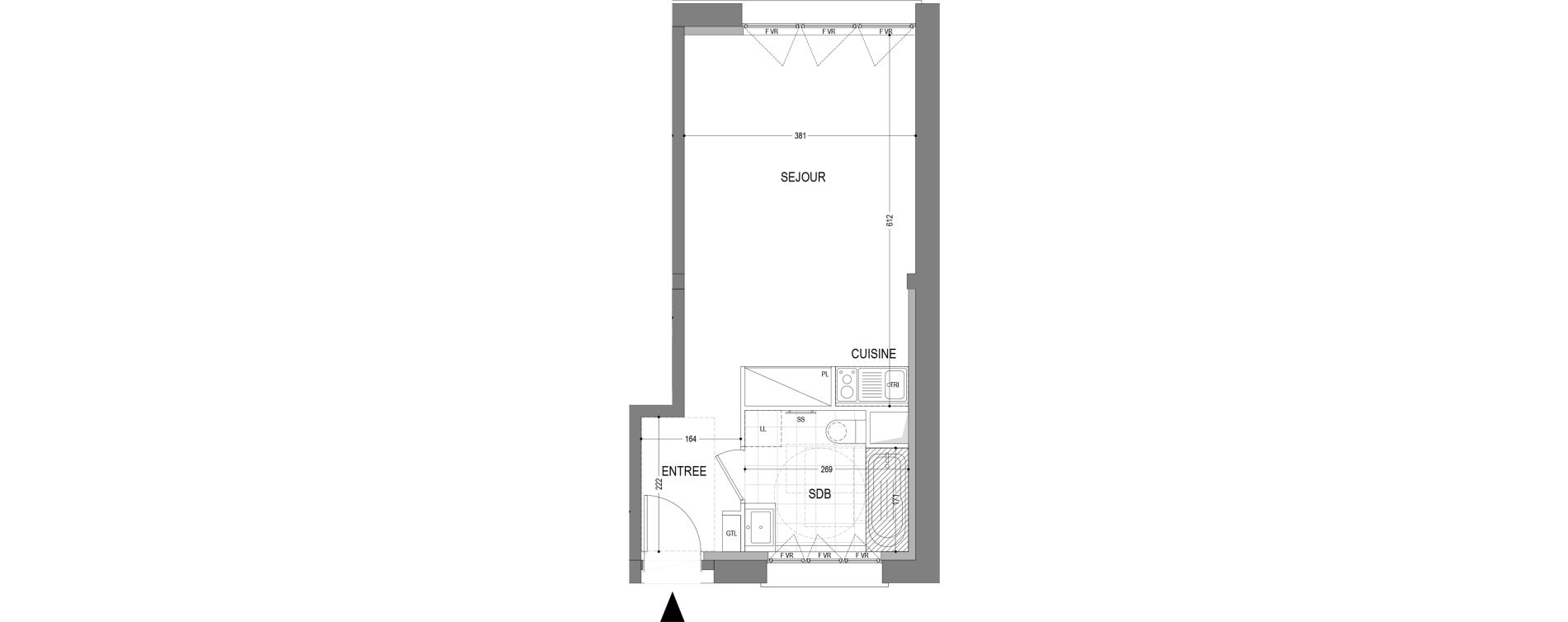 Appartement T1 de 31,86 m2 &agrave; Draveil Centre