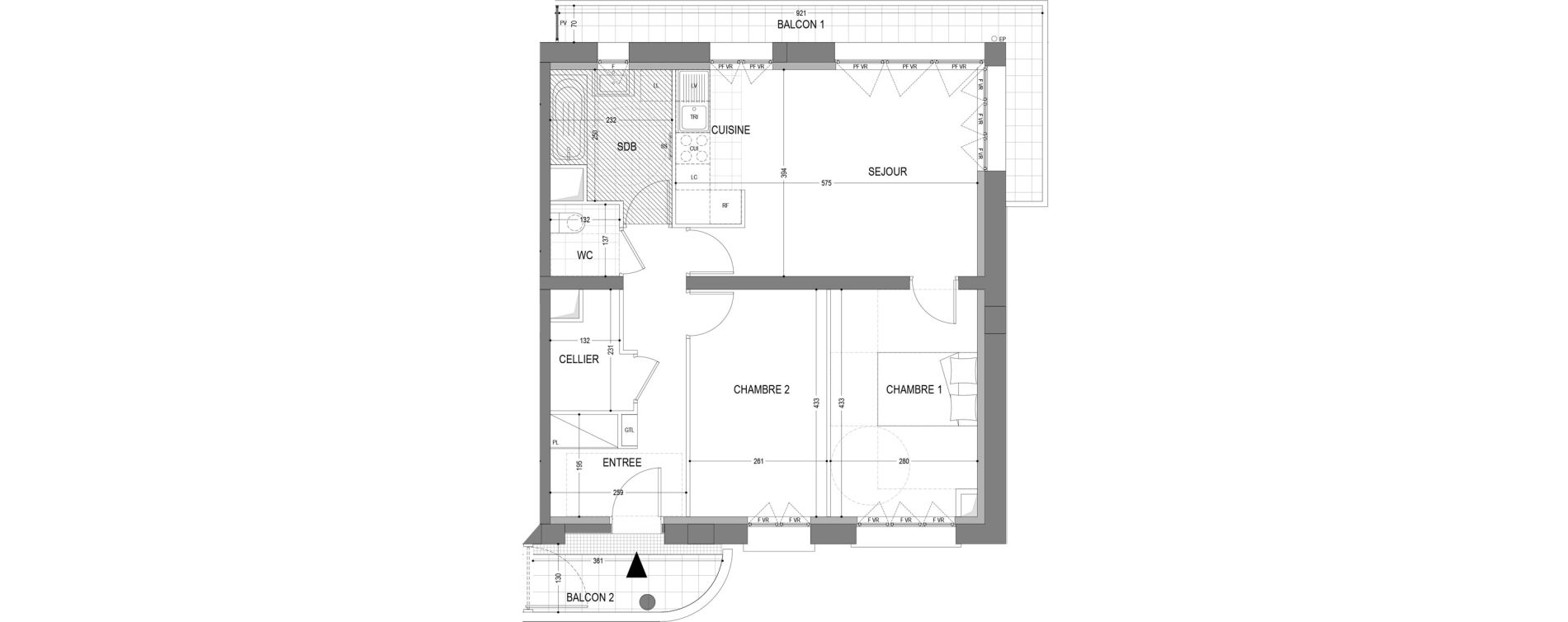 Appartement T3 de 64,88 m2 &agrave; Draveil Centre