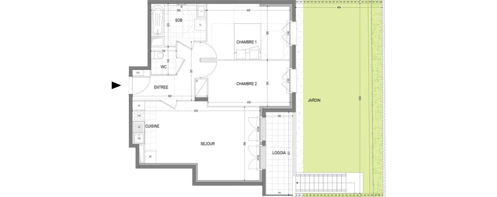 Appartement T3 de 61,52 m2 &agrave; Draveil Centre