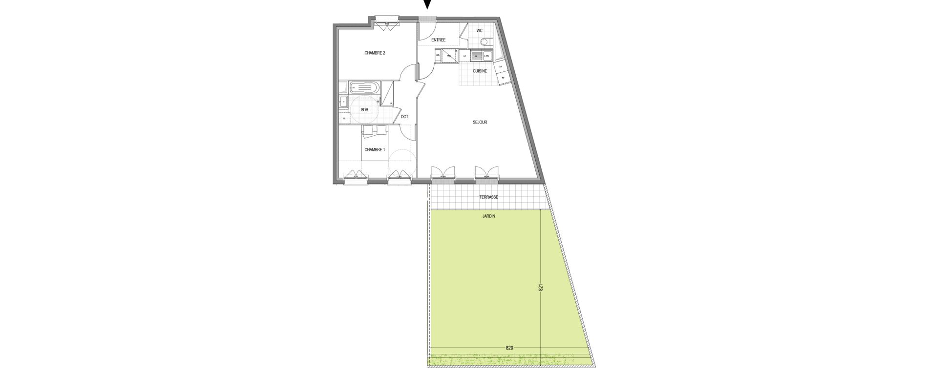 Appartement T3 de 73,42 m2 &agrave; Draveil Centre
