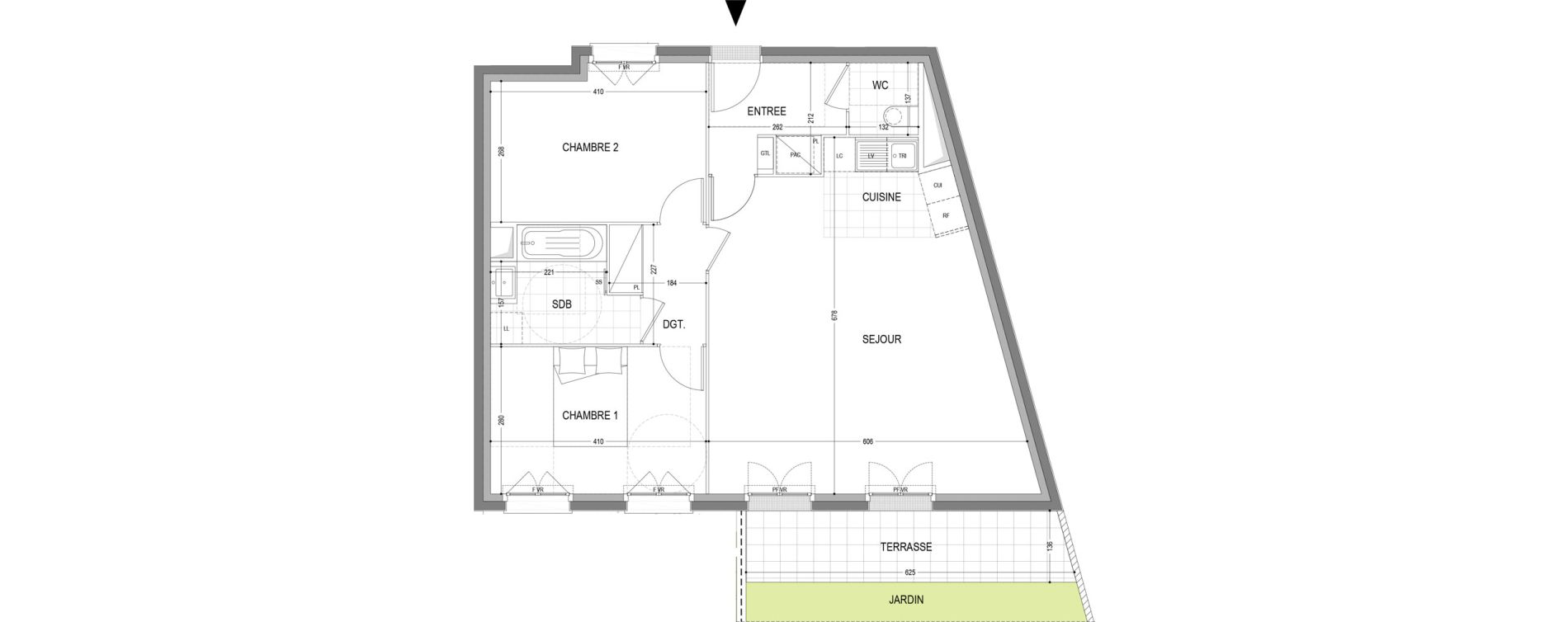 Appartement T3 de 73,42 m2 &agrave; Draveil Centre