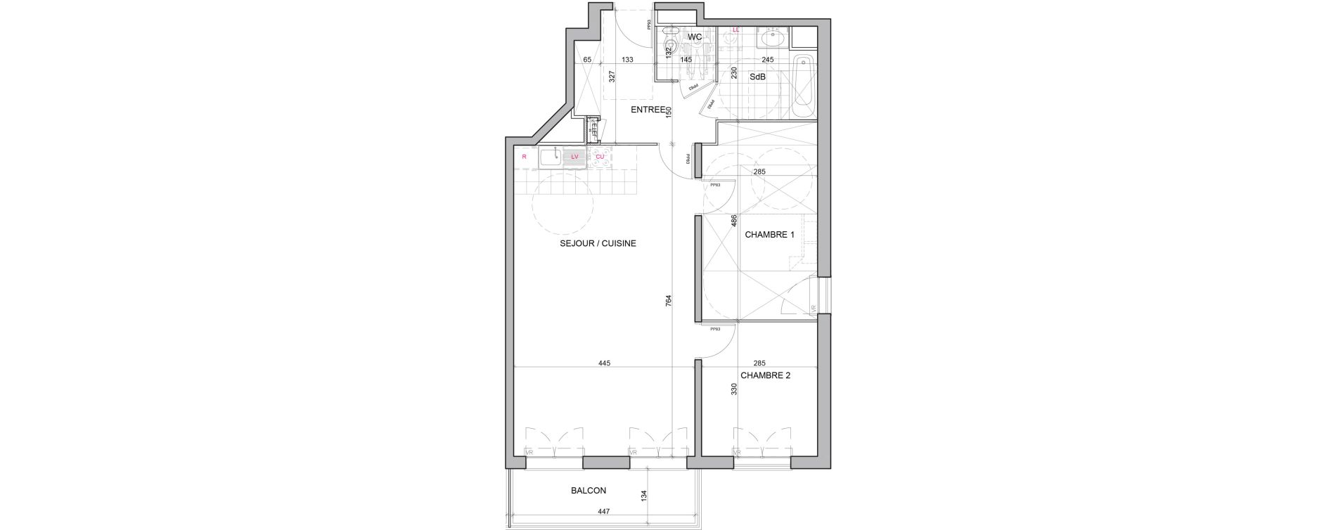 Appartement T3 de 71,93 m2 &agrave; Draveil Centre