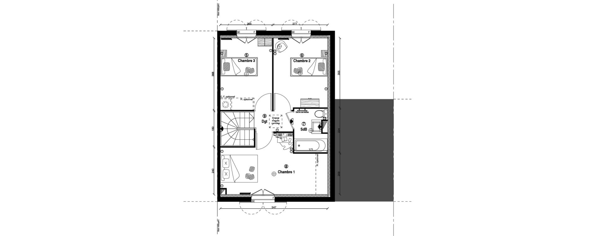 Maison T4 de 79,60 m2 &agrave; &Eacute;charcon Centre