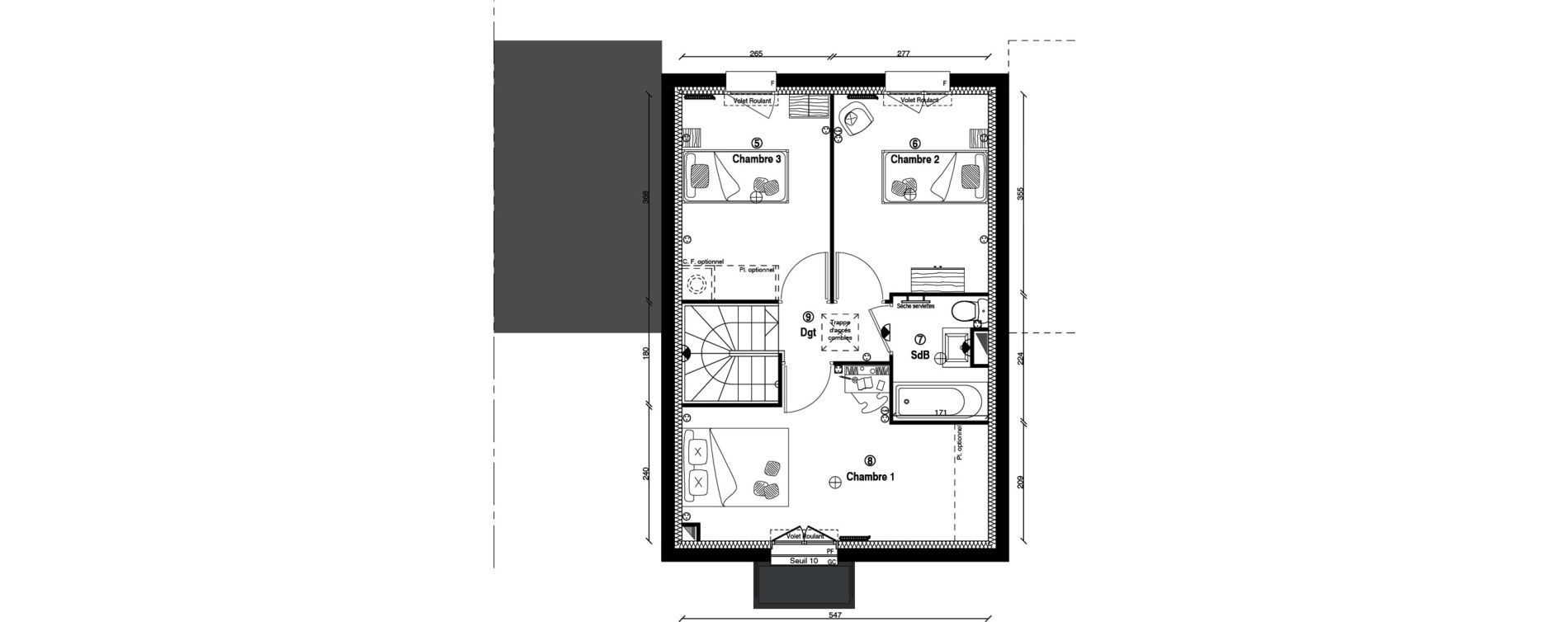 Maison T4 de 79,60 m2 &agrave; &Eacute;charcon Centre