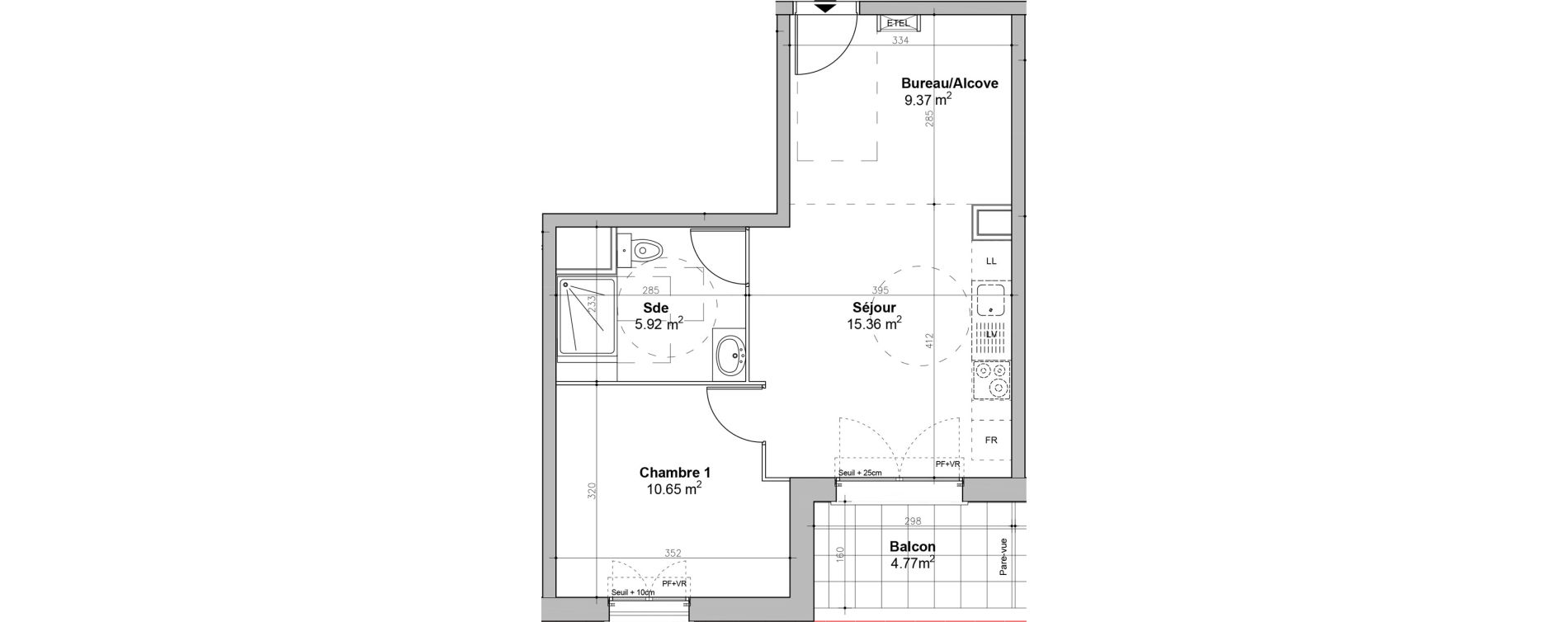 Appartement T2 de 41,30 m2 &agrave; &Eacute;tampes Centre