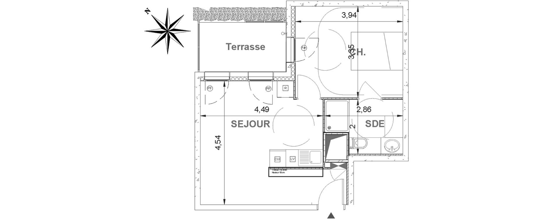 Appartement T2 de 38,81 m2 &agrave; &Eacute;tampes Centre