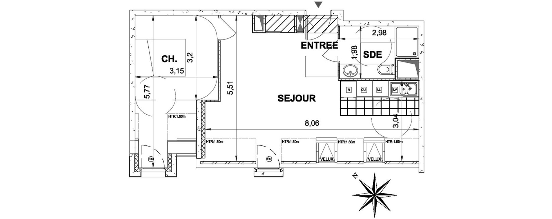 Appartement T2 de 47,87 m2 &agrave; &Eacute;tampes Centre