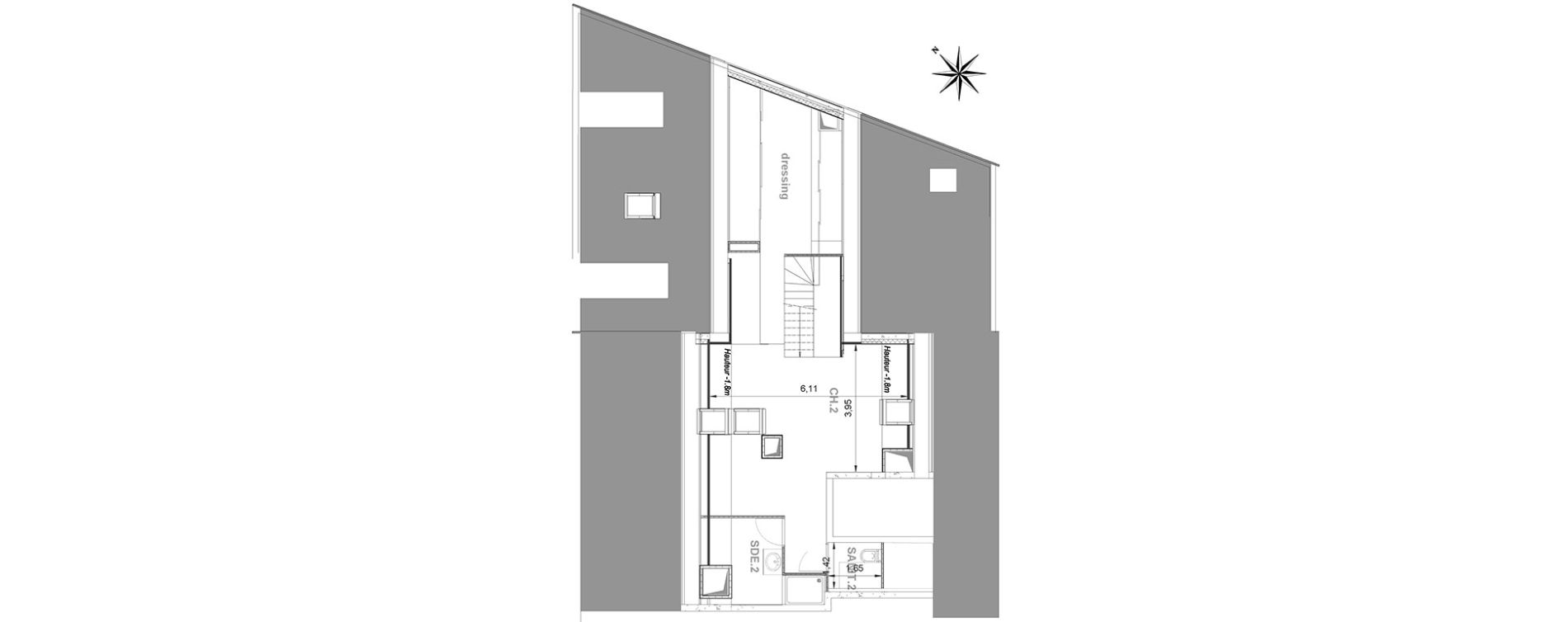 Duplex T4 de 118,55 m2 &agrave; &Eacute;tampes Centre