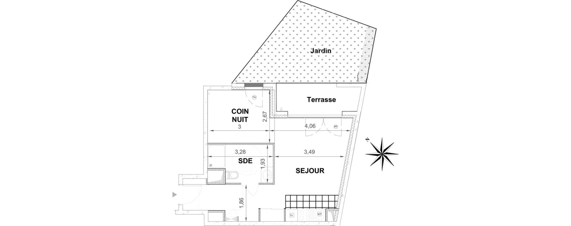 Appartement T1 de 39,56 m2 &agrave; &Eacute;tampes Centre