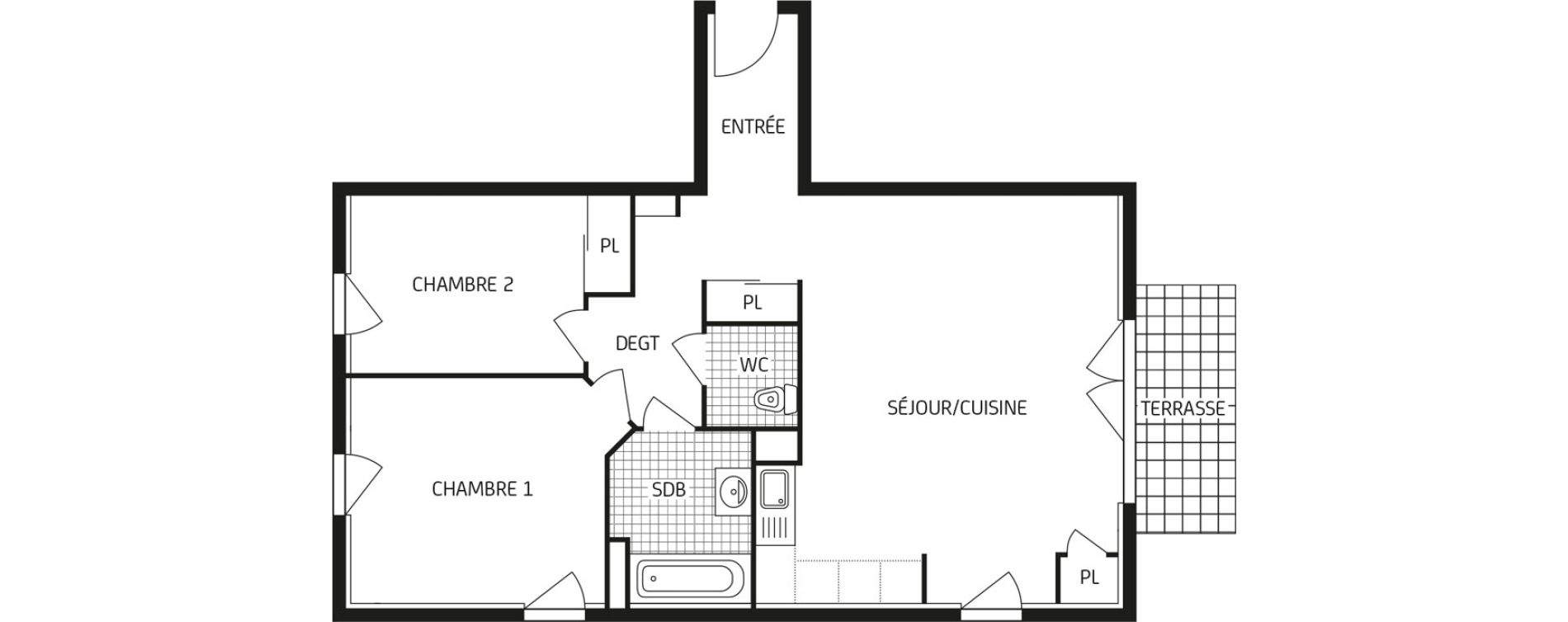 Appartement T3 de 64,89 m2 &agrave; &Eacute;tampes Centre