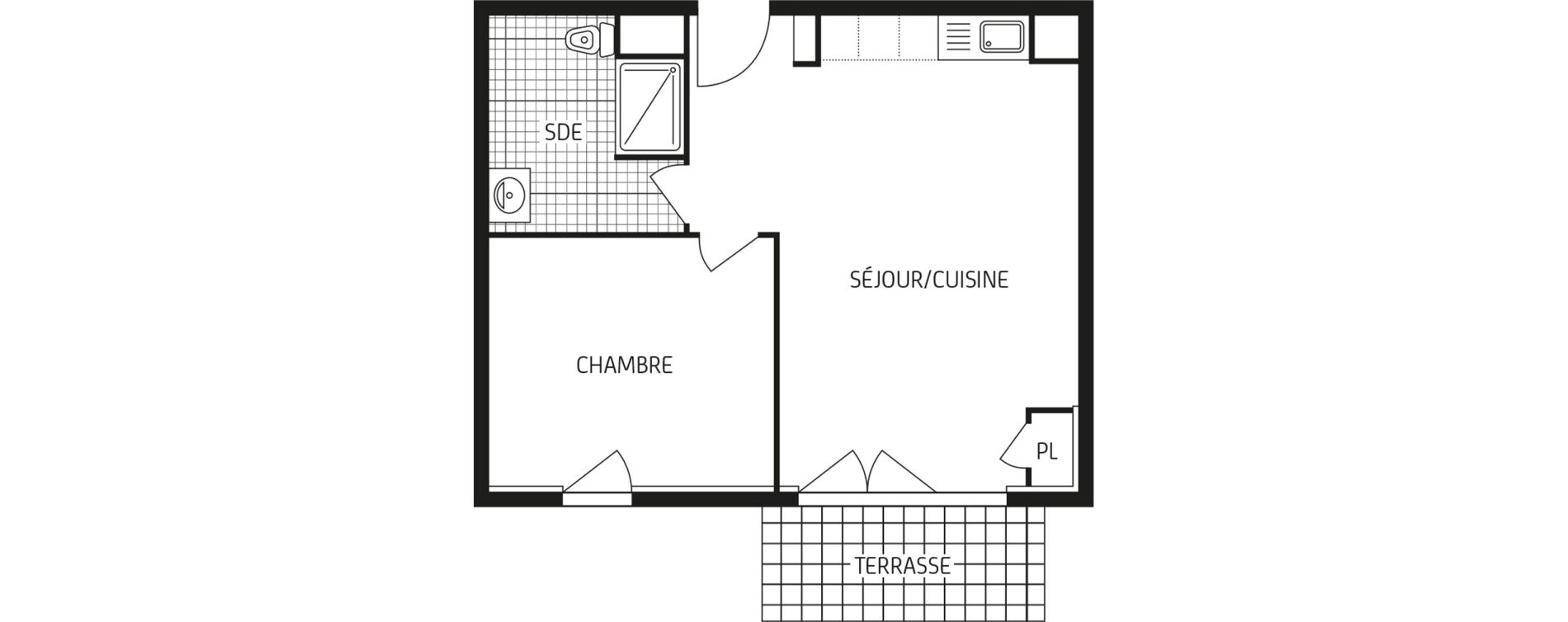 Appartement T2 de 42,83 m2 &agrave; &Eacute;tampes Centre