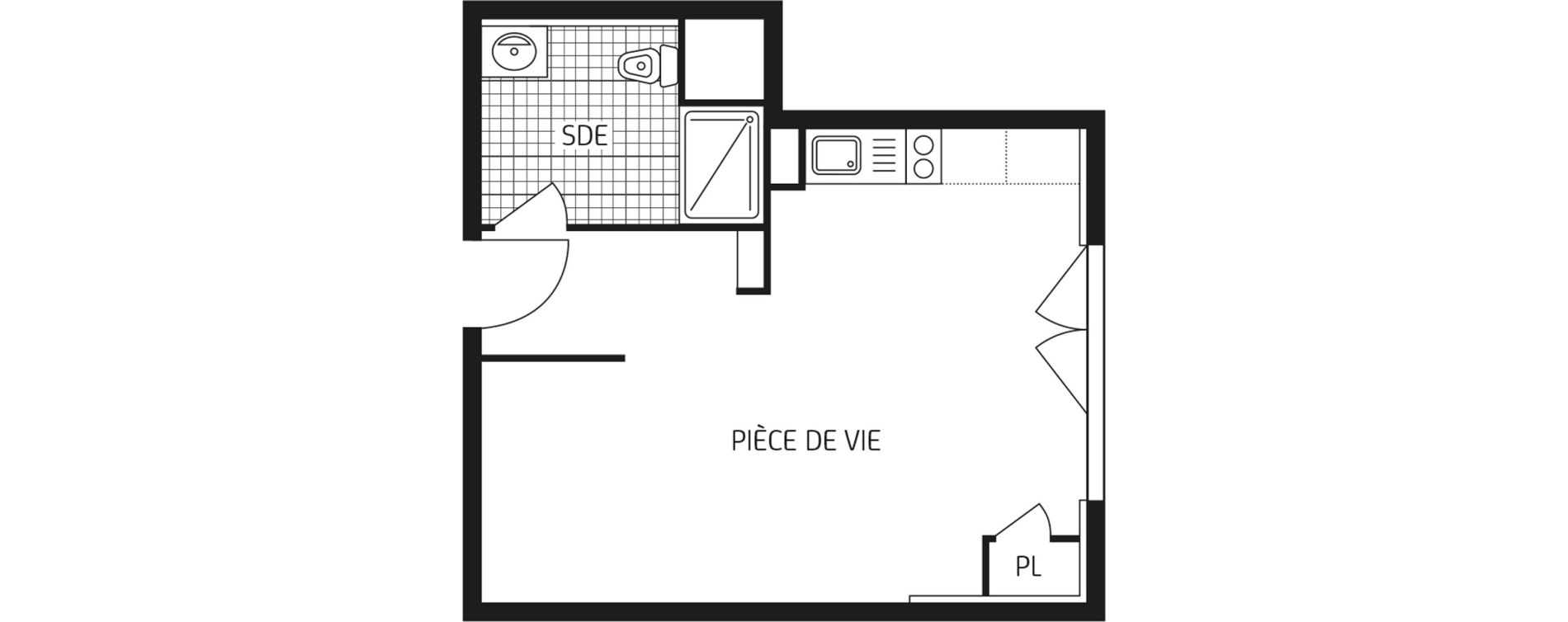 Appartement T1 bis de 30,95 m2 &agrave; &Eacute;tampes Centre