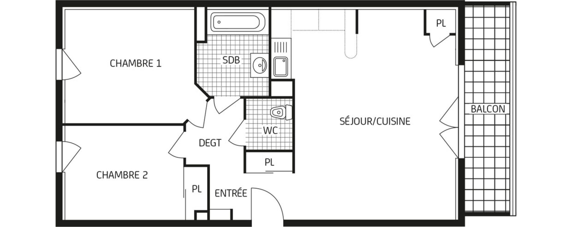 Appartement T3 de 63,09 m2 &agrave; &Eacute;tampes Centre